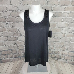 Calvin Klein Dressy Tank XS  Black Bead Accent